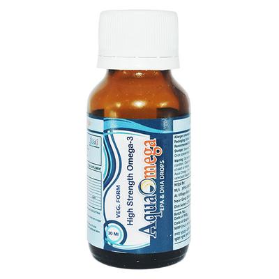 AquaOmega - EPA and DHA Drops 30 ml - Omega Fish Oil Fatty Acids