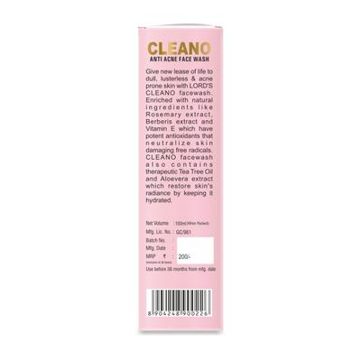 Lord's Cleano Anti Acne Face Wash 100 ml - Personal Care(Homeopathy)