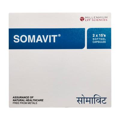 Millennium Lyf Sciences Somavit Softgel Capsule (Pack of 2 x 15's) 1's - Multi-Vitamins
