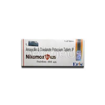 Nikomox CV 625mg Tablet 6'S - Bacterial Infections-Pen