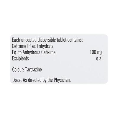 CEFIWAL DT 100 Tablet 10's - Bacterial Infections-Cep