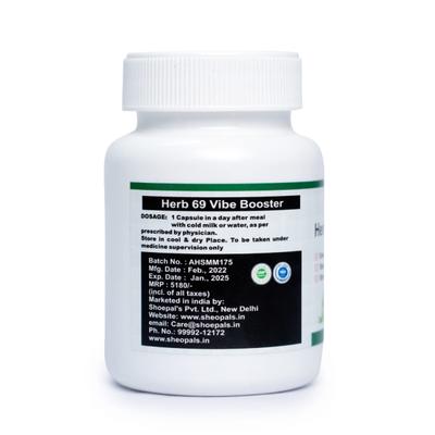 Sheopal's Herb 69 Vibe Booster Capsules 30's - Sexual Healthcare