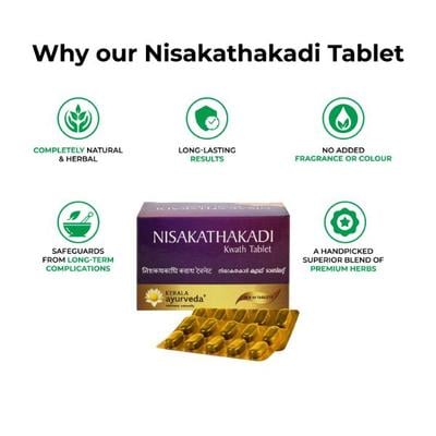 Kerala Ayurveda Nisakathakadi Kwath Tablet 100's - Diabetes Care (Ayush)