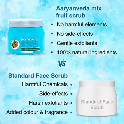 Aryanveda Mixed Fruit Face Scrub - Kiwi & Passion Fruit 400 gm - Face Scrubs