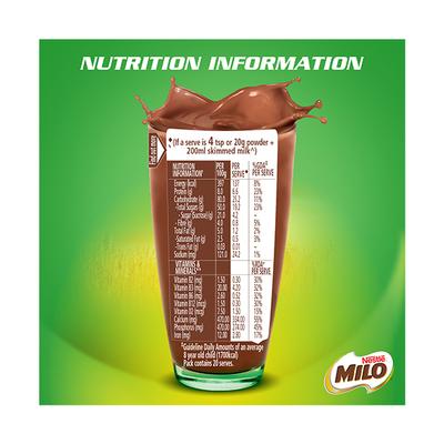 Nestle Milo Activ Go Health Drink Powder 400 gm (Refill Pack) - Kids Nutrition