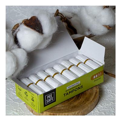 Pee Safe Organic Cotton Tampon (Regular) 16's - Tampons
