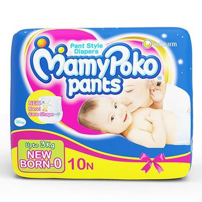 MamyPoko Pants Extra Absorb (NB-0) 10's - Diapers & Wipes