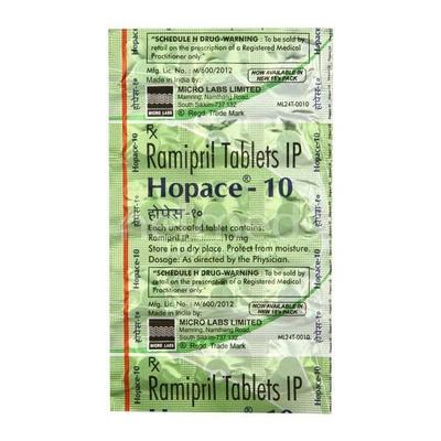 Hopace 10mg Tablet 15'S - Hypertension-ACE