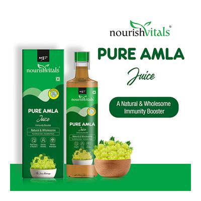 NourishVitals Pure Amla Juice 500 ml - Ayurvedic Juices