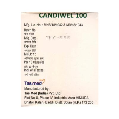 CANDIWEL 100 Capsule 10's - Fungal Infections-Anf