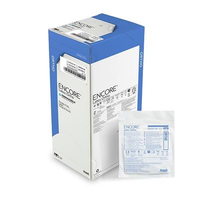 Ansell Encore Latex Ortho Powder Free Surgical Gloves Pair (7.5) 50's - Gloves - S