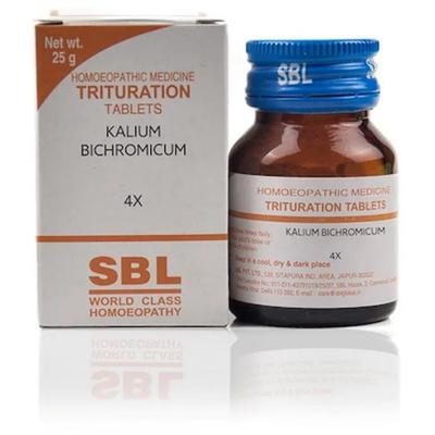 SBL Kalium Bichromicum 4X Tablet 25 gm - Bio-Chemic