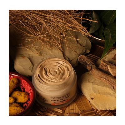 Natural Vibes Ayurvedic Vitamin C Brightening Face Mask 50 gm - Masks & Peels