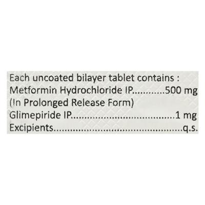 YOGAMET GM 1mg Tablet 10's - Diabetes-Ant