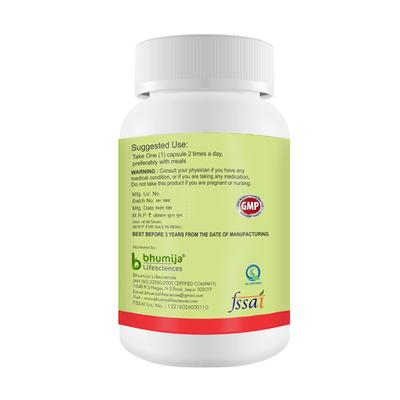 Bhumija Lifesciences Aloe Vera 500 mg Capsule (Pack of 2 x 60's) - Herbal Dietary Supplement