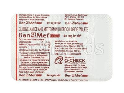 BEN Q Met Forte Tablet 10'S - Diabetes-Ant