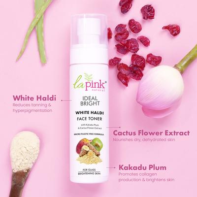La Pink Ideal Bright White Haldi Face Toner 100 ml - Face Serum