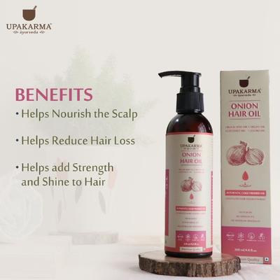 Upakarma Ayurveda Onion Hair Oil 200 ml - Personal Care (Ayush)