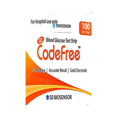 SD Codefree Blood Glucose Test Strip 100's - Blood Glucose Monitors/Strips