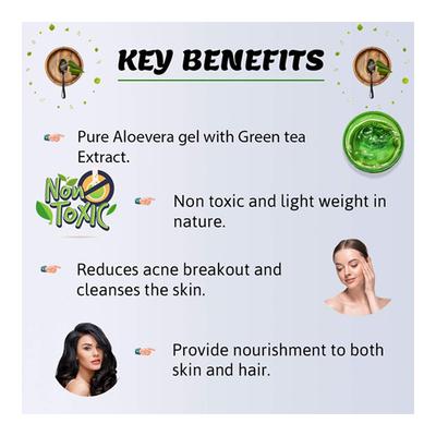 Indus Valley Bio Organic Skin & Hair Gel - Aloevera 400 ml - Personal Care (Ayush)