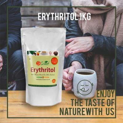 So Sweet 100% Natural Sugarfree Sweetener Erythritol Powder 1000 gm - Sugar Substitute