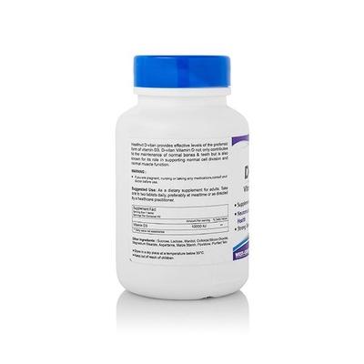 HealthVit D-Vitan Vitamin D3 10000 IU Chewable Tablets 60's - Multi-Vitamins