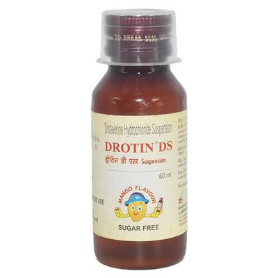 DROTIN DS SUGAR FREE MANGO FLAVOUR Suspension 60ml - Muscle Spasm-Ant