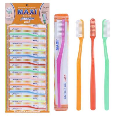 Maxi Angular Toothbrush - Hard 12's - Toothbrushes