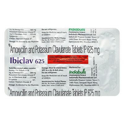 IBICLAV 625 Tablet 10's - Bacterial Infections-Pen