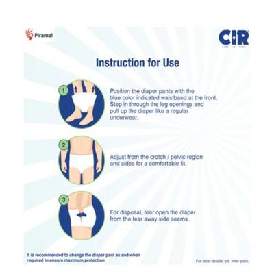 CIR Adult Diapers - Pants (M) 10's - Adult Diapers & Pads