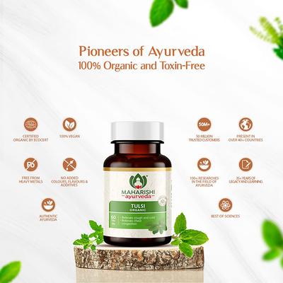 Maharishi Ayurveda Organic Tulsi Tablet 60's - Pure Herbs
