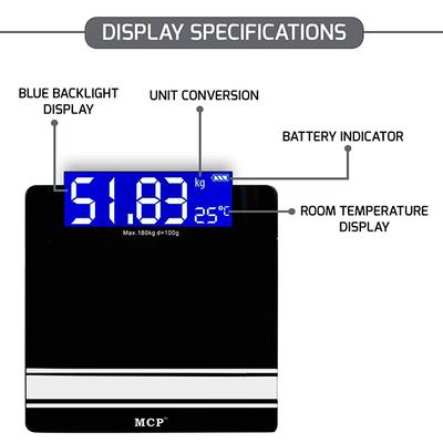 MCP Personal Weighing Machine (BLWH01) - Health Monitors And Equipment