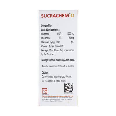 SUCRACHEM O SUGAR FREE Suspension 200ml - Ulcer/Reflux/Flatulence-Aaa