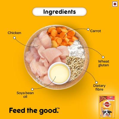 Pedigree Puppy Chicken Chunks in Gravy 70 gm - Petfood