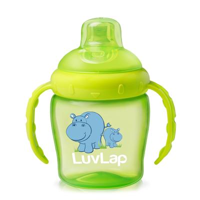 LuvLap Hippo Spout Cup - Green 225 ml - Feeding & Nursing
