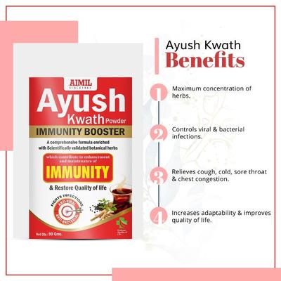 Aimil Ayush Kwath Powder (Pack of 4 x 90 gm) - Health Products
