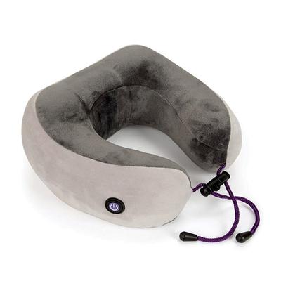 VIAGGI Vibrating Memory Foam Neck Massage Pillow (3 Mode) - Coffee Grey - Others Ortho Supports