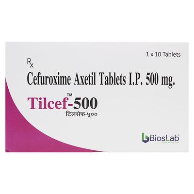 TILCEF 500 Tablet 10's - Bacterial Infections-Cep