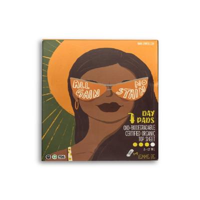 Lemme Be Biodegradable Organic Sanitary Day Pads 7's + Light Flow Tampons 8's - Combo Pack - Sanitary Napkins