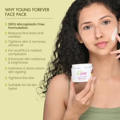 La Pink Young Forever White Haldi Face Mask 100 gm - Face Washes