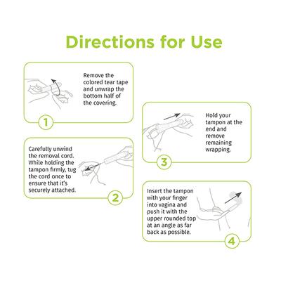 Pee Safe Organic Cotton Tampon (Regular) 16's - Tampons