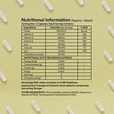 Hera Conceive Easy Capsule Bundle (Fertilife Multivitamin + Energy Ova + No More PCOD) - Women Health