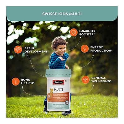 Swisse Family Immunity (Immune Action Tablet 60's, Vitamin D Tablet 90's, Kids Multi Tablet 60's) Combo Pack - Vitamin C