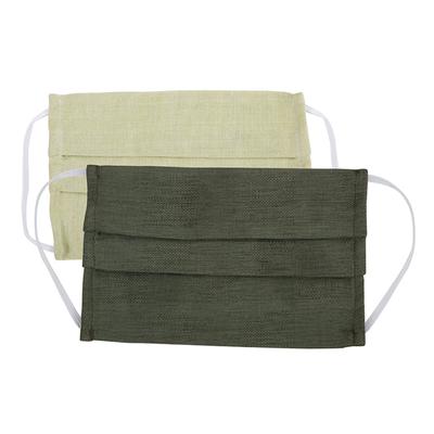 Faballey Sage 2 Ply Pleated Reusable Mask Set (2 Pcs) - Face Mask