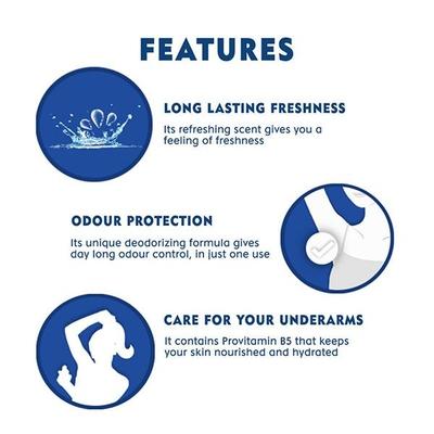 Nivea Fresh Rose & Care Body Deodorizer 120 ml - Deodorants/Roll-Ons