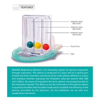 Newnik Lungs And Respiratory Exerciser (RE201) - Respiratory Care Devices
