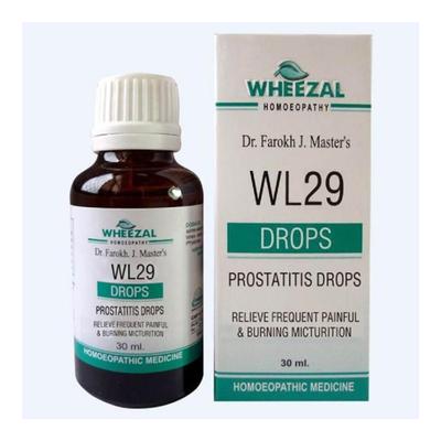 Wheezal Wl-29 Prostatitis Drops 30ML - Homeopathic Drops