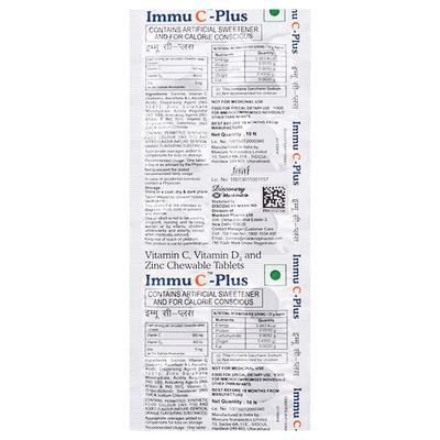 IMMU C PLUS Chewable Tablet 10's - Supplements-Vam
