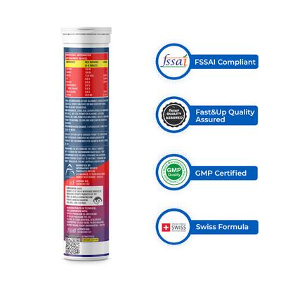 Fast&Up Caffeine Rapid Taurine Effervescent Tablet - Cola Flavour 20's - Workout Essentials