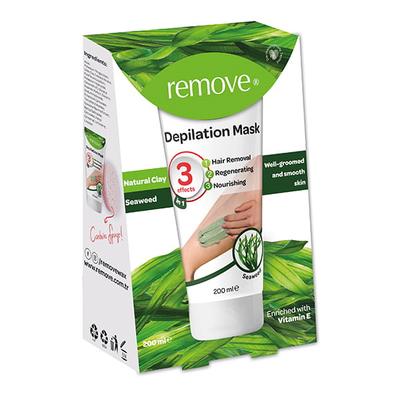 Remove Depilation Mask Natural Clay & Seaweed 200 ml - Masks & Peels